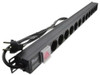 Schuko Rack Mount Plug Pdu, 12-Gang, Vertically Mounted, 16A-