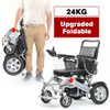 New Style Sells Well Lightweight Aluminum Folding Power Remote Control Luxury Travel Electric Wheelchair For The Disabled