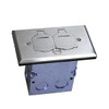 1-Gang Stainless Steel Plate Floor Box W/ 15A TR Receptacle /Outlet 705507-S