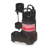 DAYTON 3BB70 HP 1/3,Sump Pump,Vertical Float 3BB70
