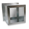 DAYTON 3FKF8 Wall Housing,24In Bl,Galv Steel,28 1/4In 3FKF8