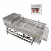 New 110V Stainless Linear Vibrating Screen 10mm Sieve Single-layer Dual