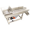 New Electric Stainless Linear Vibrating Screen with 7mm Round Hole Screen