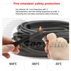 Black Heat Resistant Sleeving Cable Wire High Temperature Component Lead Heat