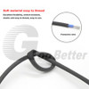 Black Heat Resistant Sleeving Cable Wire High Temperature Component Lead Heat