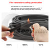Black Heat Resistant Sleeving Cable Wire High Temperature Component Lead Heat