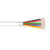 1000' 18 Awg 8 Conductor Shielded Plenum Security Alarm Cable Cmp White 300v