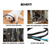 Wire Loom Braided Split Sleeving Insulation Auto Wire Protector Tubing Lot