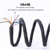 Wire Loom Braided Split Sleeving Insulation Auto Wire Protector Tubing Lot