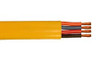 100' 10/4 Flat Festoon Yellow Cable Pvc Jacket 600v