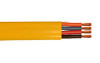 100' 10/4 Flat Festoon Yellow Cable Pvc Jacket 600v