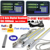 2/3 Axis Dro Display Digital Readout 5 M Linear Glass Scale Kit for Mill Lathe