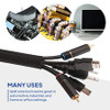 Braided Split-sleeve Wire Loom for High-temperature Auto Cable Harness Wrap
