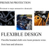 Braided Split-sleeve Wire Loom for High-temperature Auto Cable Harness Wrap