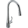 Kohler 596-cp 1/2" Chrome Kitchen Faucet Pull Down Single Handle