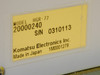Komatsu Electronics 20000240 Heat Exchanger Power Supply Hgr-72