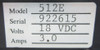 512e Cybor Power Supply Model 512e 18vdc 3.0a