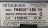 Mitsubishi F940got-lbd-rh Programmable Controller Used
