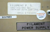 Axcelis Technologies 0342-1432-0001 Filament Power Supply Assembly