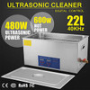 22L Liter 480W Stainless Steel Industry Heated Ultrasonic Cleaner w/Timer US UPS