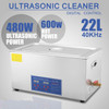 ULTRASONIC CLEANER 22L HEATER W/ TIMER JEWELRY CLEANING INDUSTRY HEATED