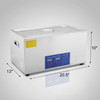 22L 22 L ULTRASONIC CLEANER FOR JEWELRY CLEAN FREE WARRANTY SKIDPROOF FEET