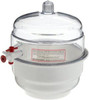 Bel-Art Scienceware F42020 Polypropylene Bottom Space Saver Vacuum Desiccator,