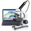 40X-1000X LED Coarse & Fine Focus Science Student Microscope + USB Camera