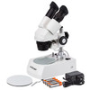 10X-30X LED Cordless Stereo Microscope w/ Top & Bottom Light illumination System