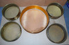 5 Sieve Brass screens 5 and 10 diameter 20-20-40-50 &100 mesh