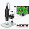 10-200X 1080P HDMI USB HD Digital Lab Microscope Camera TF Card Video Recorder S