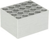 Labnet D1113 Aluminum Dry Bath Block for AccuBlock Digital Dry Bath, Holds 20 x