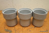 LOT OF 3 IEC CENTRIFUGE SWING ROTOR BUCKET TUBE INSERT CAT 50738 263.0 GMS