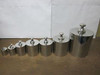 7 USED TEST WEIGHTS 100G, 200G, 500G, 1Kilo (2), 2Kilo, 5Kilo stainless steel