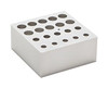 Dynalon DQ-02-CB Aluminum Block for DynaQube Cooling Device, 20 x Combo Vials