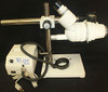 ISO 9001 MICROSCOPE +DOLAN JENNER MI-150 HIGH INTENSITY ILLUMINATOR + RING LIGHT