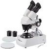10X-40X LED Cordless Stereo Microscope w/ Top & Bottom Brightfield and Darkfield