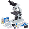 Binocular Biological Microscope 40X-2500X With Extensive Slide Preparation Kit