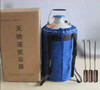 Portable 10L Liquid Nitrogen Storage Tank Static Cryogenic Container with Straps
