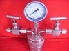 Hydrothermal synthesis Autoclave Reactor vessel + inlet outlet gauge 50ml 6Mpa A