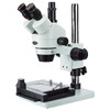3.5X-45X Zoom Trinocular Stereo Microscope with Table Stand + Mechanical Stage