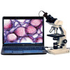 AmScope B100B-3M 40X-2000X Vet High Power Binocular Microscope + 3MP Camera