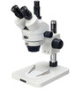 7X-45X Table Pillar Stand Zoom Magnification Trinocular Stereo Microscope