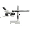 20X-40X-80X Stereo Microscope on Single-Arm Boom  with Ring Light