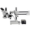 7X-45X Trinocular Zoom Stereo Microscope with Heavy-duty Metal 80-LED Ring Light