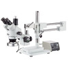 7X-45X Trinocular Zoom Stereo Microscope With Heavy-Duty Metal 80-Led Ring Light
