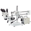 7X-45X Simul-Focal Stereo Zoom Microscope On Dual Arm Boom Stand + 30W Led 2-Goo