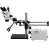 3.5-180X Fiber light Trinocular Stereo Microscope + Ball Bearing Stand