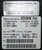 Jouan CR4-22 Refrigerated Centrifuge - Warranty
