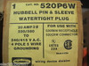 Hubbell 520P6W 20 Amp 3 Phase 5 Wire Pin & Sleeve Plug